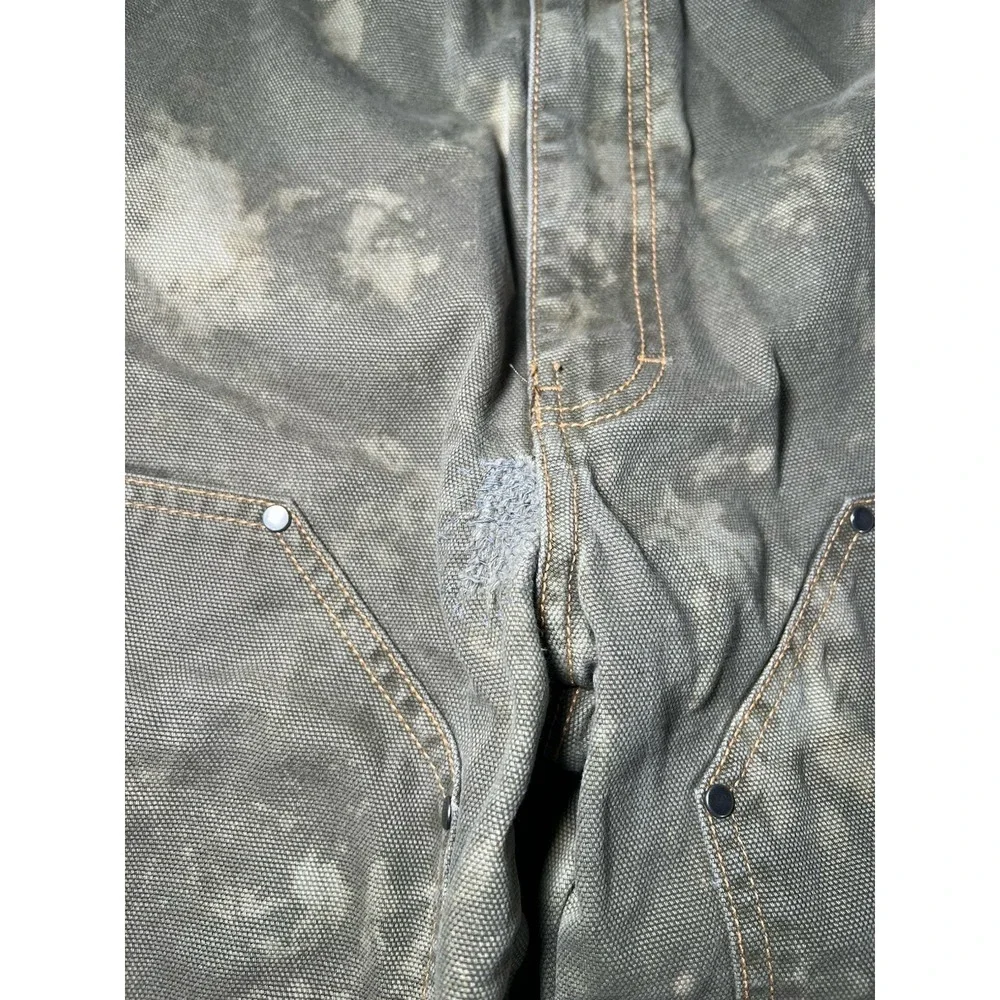 Dickies Pants Men Size 32x32 Green Straight Carpenter Work Double Knee Punk